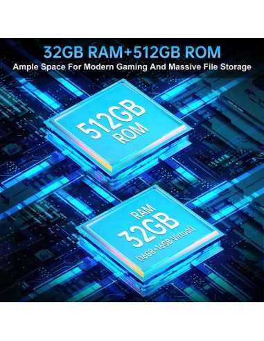 Projetor de Cinema, Unihertz Tank 4 Pro 5G, 18 GB+1TB/Preto Robusto