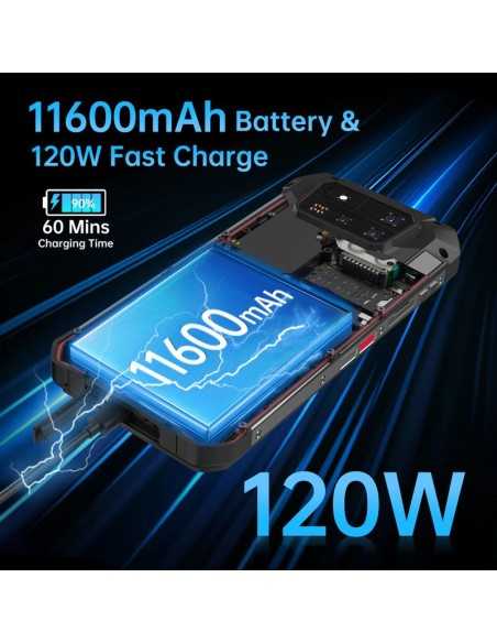 Projetor de Cinema, Unihertz Tank 4 Pro 5G, 18 GB+1TB/Preto Robusto