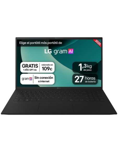 Portátil LG Gram 15ZD80T-G.AX55B Ryzen AI 5-340 16GB RAM 512GB SSD 15.6" Sin SO