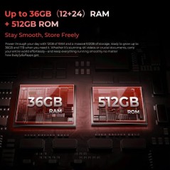 Oukitel WP210, 5G, 12GB+512GB/Preto Robusto