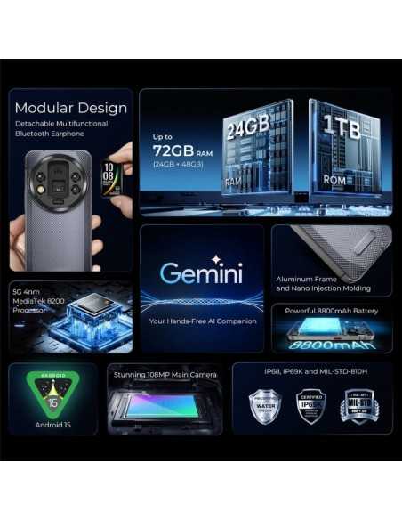 Oukitel WP200 Pro 5G 24GB+1TB/Cinzento