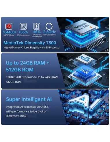 Unihertz 8849 Tank 4 5G,12GB+512GB/com projetor