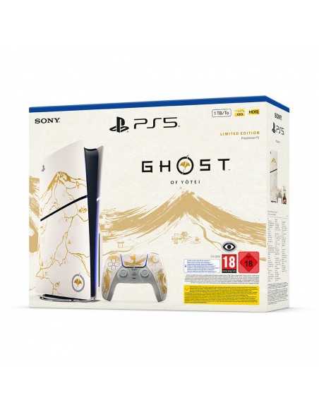 PS5 Slim com Leitor + DualSense Edição Especial + Ghost of Yotei