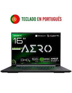 Gigabyte AERO X16 | AI 7 e RTX 5060 | SSD de 16GB e 1TB | WQXGA de 16"
