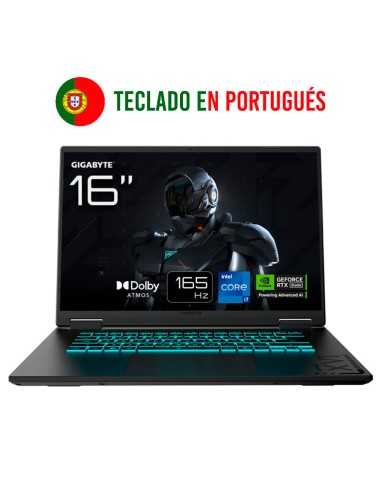 PORTÁTIL GIGABYTE A16 | i7-13620H | RTX 5070 | 32GB | 1TB | 16" | FreeDOS
