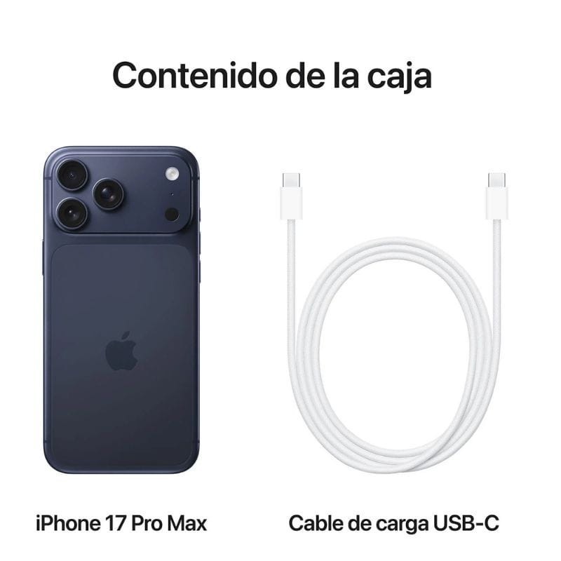 Apple iPhone 17 Pro Max 5G | 512GB Azul | Chip A19 Pro