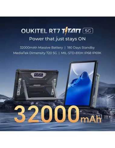 Oukitel RT7 Titan 5G | 32000 mAh | 512GB | Câmara Noturna