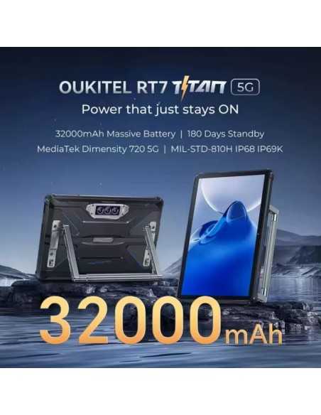 Oukitel RT7 Titan 5G | 32000 mAh | 512GB | Câmara Noturna
