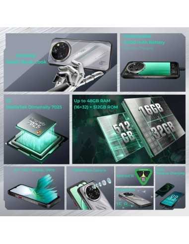 Oukitel WP62 5G: Preto Robusto, 16GB RAM e 512GB