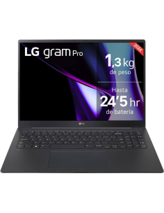 LG Gram Pro 16ZD90SP: Ultra 7, 32GB/1TB, RTX 3050, 16" OLED y Sin SO.