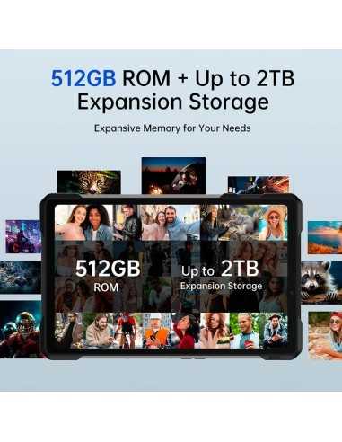 Tank Pad 5G 512GB: Tablet Robusto, Projetor, 21000mAh