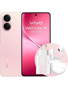 Smartphone Vivo V60 Lite 8GB+256GB 5G Rosa: Incluye Cargador 90W y Buds