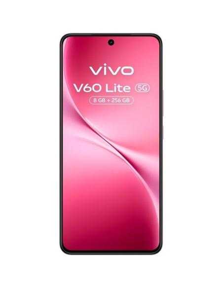 Smartphone Vivo V60 Lite 8GB+256GB 5G Rosa: Incluye Cargador 90W y Buds