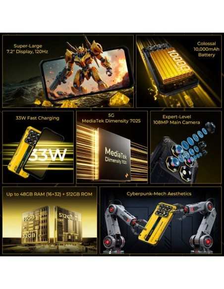 Oukitel WP60 5G 16GB+512GB, Amarillo Rugged