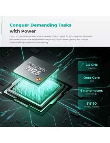 Oukitel WP62 5G, 12GB+512GB, Negro Rugged