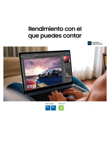 Portátil Samsung Galaxy Book4 Intel Core i7-1355U/16GB/512GB SSD/15.6" Gris