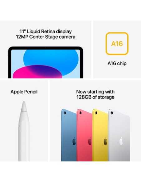 iPad 11" 128GB Wi-Fi+Cellular: Chip Apple A16 e 5G