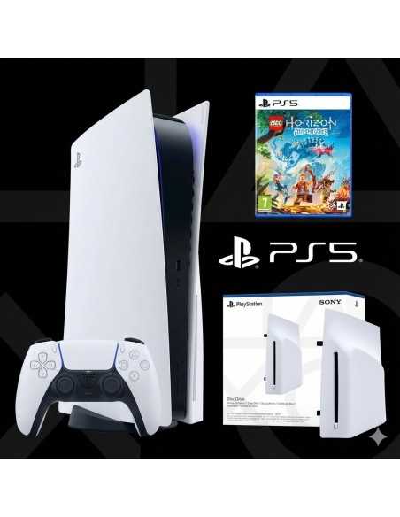 Pack PS5 Slim Edicion Digital Chassis E + Unidad de Disco BluRay y Juego Gratis