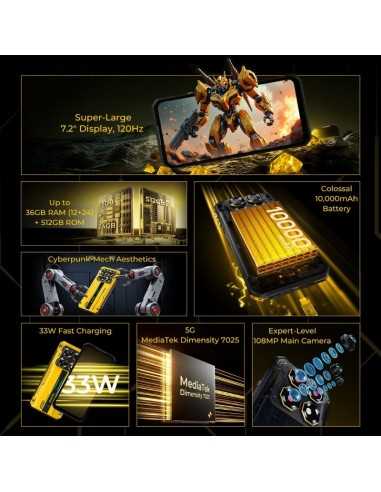 Oukitel WP60 5G: Ecrã 7.2" e Bateria 10000mAh