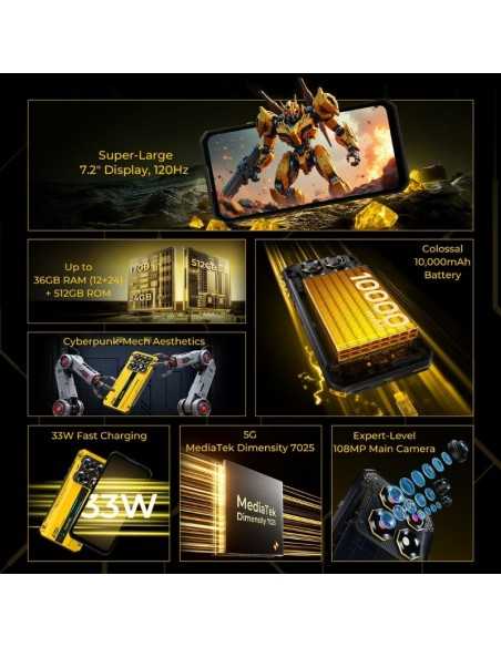 Oukitel WP60 5G: Ecrã 7.2" e Bateria 10000mAh