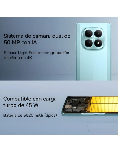 Xiaomi Poco M8 5G Verde: 8GB y 512GB para Destacar con Energía y Estilo