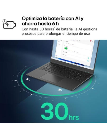 Portátil LG Gram 14ZD90T-G AX88B 14" Intel Core Ultra 7 255H 32GB 1TB SSD Intel Arc Sin Sistema Operativo