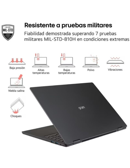 Portátil LG Gram 14Z90T-G.AD88B Intel Core Ultra 7-255H 32GB 1TB SSD 14' Win11