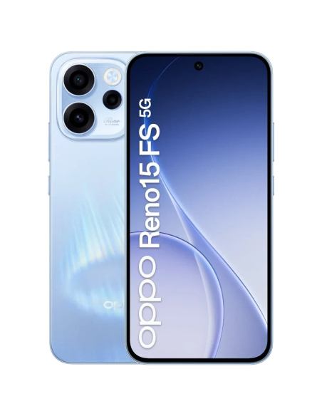OPPO Reno 15FS 5G Aurora Azul: 8GB/512GB, Design Hipnótico e Espaço Ilimitado