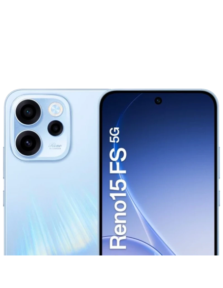 OPPO Reno 15FS 5G Aurora Azul: 8GB/512GB, Design Hipnótico e Espaço Ilimitado