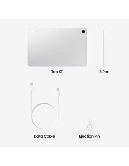 Samsung Galaxy Tab S11 5G Plata (SM-X736): 12GB/512GB de Libertad y Conexión Total