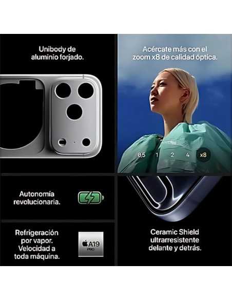 Apple iPhone 17 Pro Max 512GB Prata: O Poder da Luz nas suas Mãos 195950639414