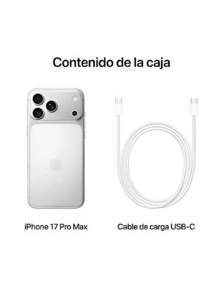 Apple iPhone 17 Pro Max 2TB Plata: Almacenamiento Infinito y Poder Pro 0195950640649