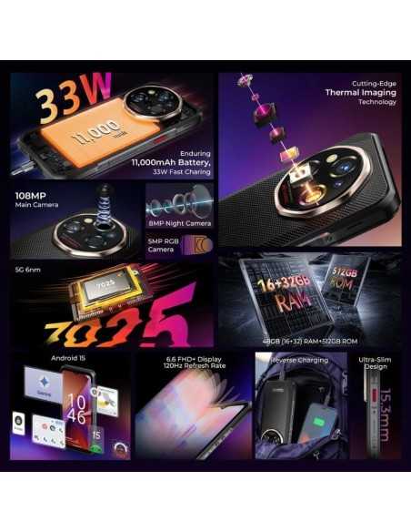 Oukitel WP55 Ultra 5G 12GB+512GB Gris 6941749855985