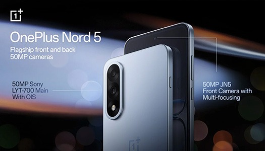 OnePlus Nord 5 5G Azul: Revolucione seu 2025 com máxima potência, tela de 144Hz e autonomia sem limites