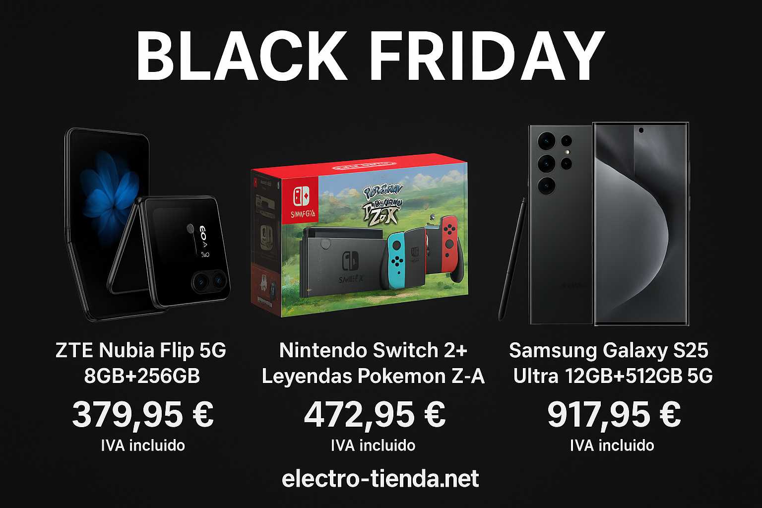 Black Friday 2025 en Electro-Tienda.net: las 3 ofertas estrella en tecnología que no puedes dejar pasar