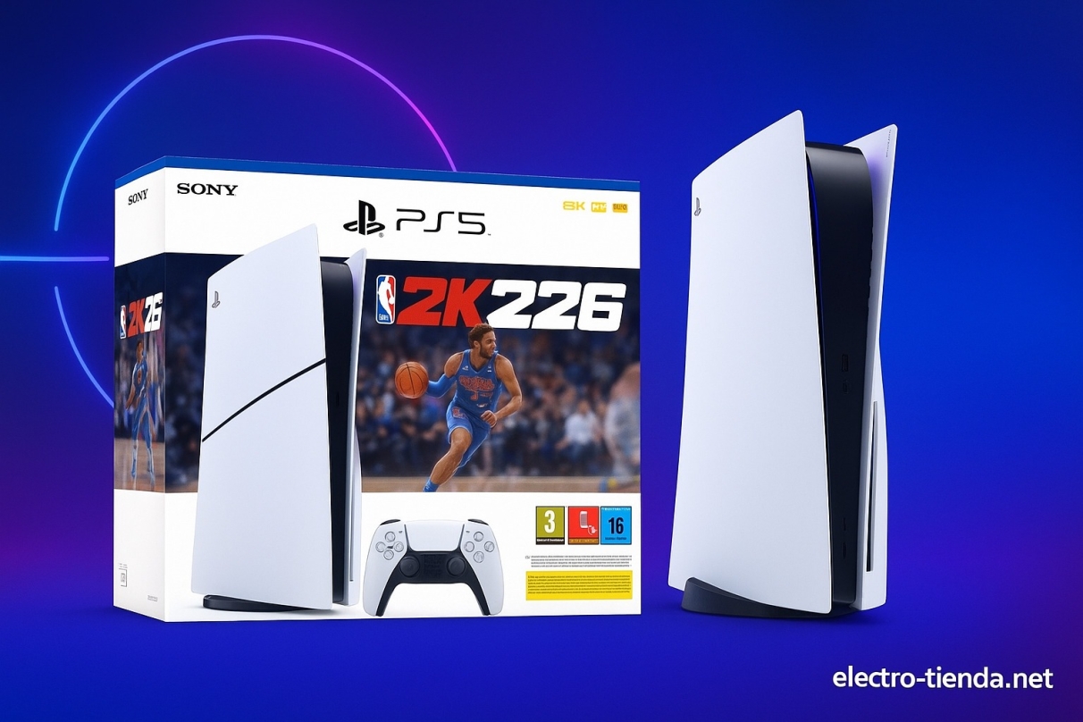 Sony Playstation 5 Slim+NBA 2K26: potencia de nueva generación en un diseño compacto